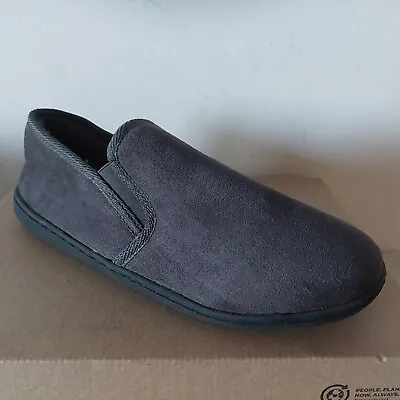 Clarks Buke Ease Mens Dark Grey  Slip On Slippers House Shoes Uk Size 10 • £23