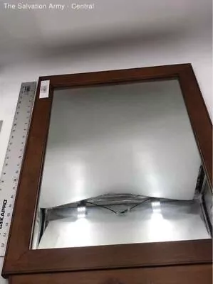 Vintage Hitchcock Alford & Co Clear Wooden Rectangle Frame Wall Mounted Mirror • $9.99