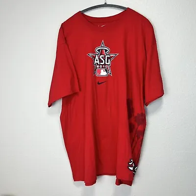 Nike Anaheim Angels T-Shirt Men’s Sz XXL Red 2010 ASG Baseball MLB Cali • $16.75