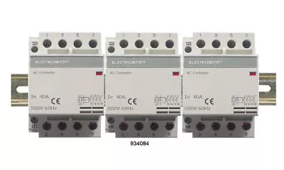 12 Pole Contactor 40AMP 3X4 DIN Rail 110/120VAC Coil 40A AC1 Lighting Silent • $198.77