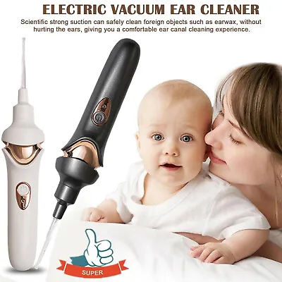 Electric Ear Pick Ear Wax Painless Cleaning Cleaner Device Removal Vacuum UK • £11.10