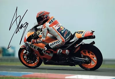 Marc MARQUEZ 2017 SIGNED 12x8 Autograph Photo A AFTAL COA MOTOGP Silverstone • $124.41