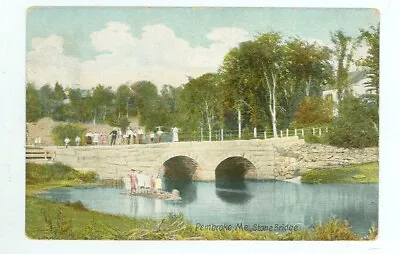 Pembroke Maine Stone Bridge (PmiscME37 • $5.99