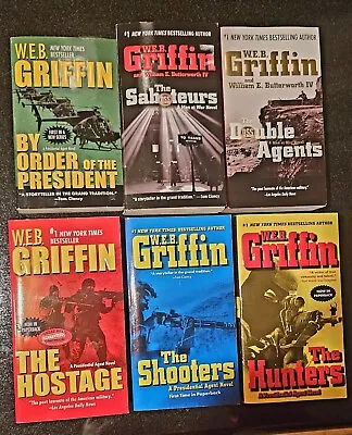 Lot WEB W.E.B. Griffin Paperback -  6 Books Pres Agent And Man At War Series • $13.99