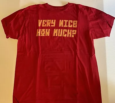 Vintage Y2K Borat Movie T-Shirt  Very Nice How Much  Red 2006 Movie Promo • $9.99