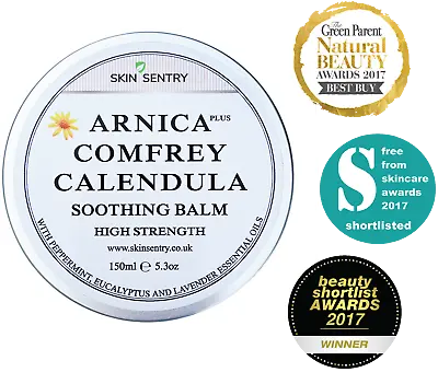 £18 • Buy High Strength Arnica, Comfrey, Calendula Cream Balm, Skin Sentry 30ml 60ml 150ml