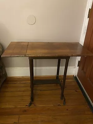 $90 • Buy Vintage Wood/Metal Typewriter Drop Leaf Rolling Stand. Local Pickup Only