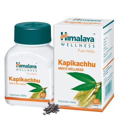 Himalaya Kapikachhu Men's Wellness Mucuna Pruriens Pure Herbal 60 Tabs • $9.54