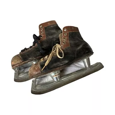 Vintage CCM Made In Weston Canada Ice Skates • $55