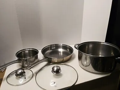 Excell Steel Cookware Set 5 Piece Excellent Condition (T)... • $35