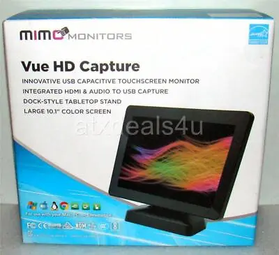 Mimo UM-1080CP-B 10  Touchscreen Vue HD Capture USB Monitor New Sealed • $100