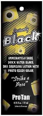 £2.20 • Buy Pro Tan Instantly Black Dark 50XX Ultra Black DHA Sunbed Tanning Lotion Bronzer