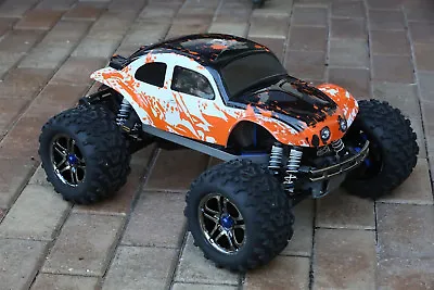Custom Buggy Body Muddy Orange/WB For Traxxas T / E Maxx Shell 3911R E-Maxx • $34.97