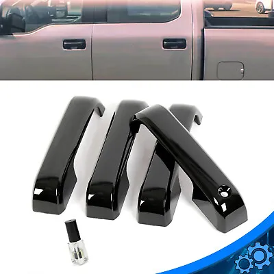 $14.63 • Buy For 2015 2016 2017 2018 2019 2020 Ford F150 Gloss Black Door Handle Covers F-150