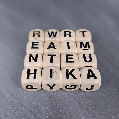 VTG Boggle Game Letter Replacement Part Piece Cube Dice Parker Brothers 1976 Lot • $6.99