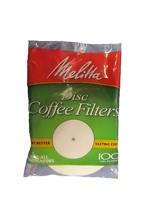3.5  Disc Coffee Filters By Melitta  Package Of 100  #628354 • $2.55
