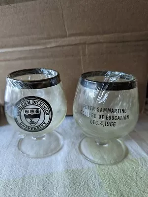 Vintage Fairleigh Dickinson University Liquor Glass.FDU Drinking Glasses Rare • $15