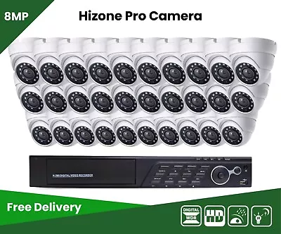 CCTV 4K System KIT Home Security Camera 8MP H.265 8CH 16CH Video DVR NightVision • £60.20