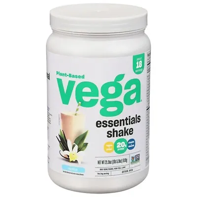 VEGA Essentials Shake VANILLA Protein Powder 36.4 Oz   12/24 New Sealed • $19.99