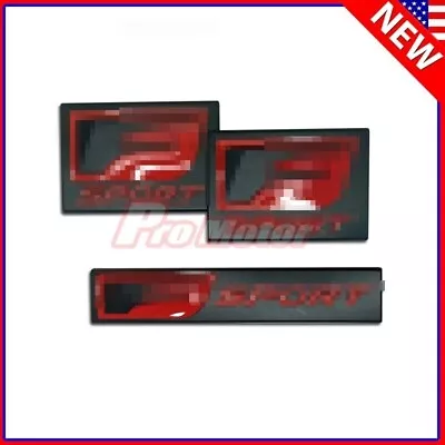 3pcs Universal Fit Sedan Fender Trunk F Sport Emblems Left Right Badge Metal BR • $12.35