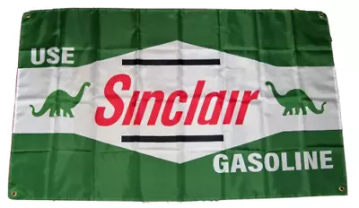 Sinclair Gasoline 3'x5' Flag Banner Dino Gulf Exxon Mobil Man Cave Fast Shipping • $13.94