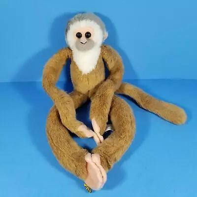 Wild Republic Hanging Monkey Plush Hands 24” Capuchin Tan Chimp Vtg 1999 K&M • $12.99