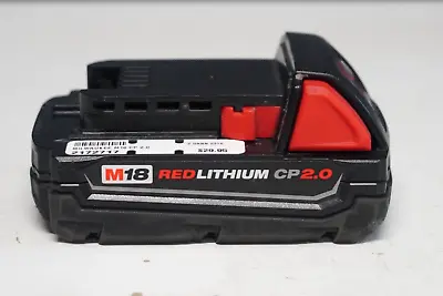 Milwaukee M18 RedLithium CP2.0 2 Ah Lithium Ion 18V Battery  • $19.56