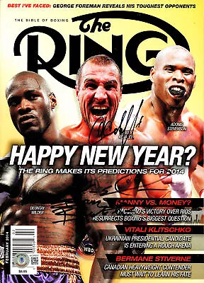 Deontay Wilder & Sergey Kovalev Autographed Ring Magazine Beckett BAS #AC56931 • $99