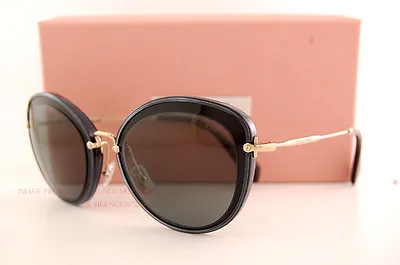 Brand New Miu Miu Sunglasses MU 50R 50RS 1AB9K1 Black/Grey Women • $198.79