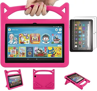 Amazon Fire Max 11/ HD 10/ HD 8/ Fire 7 Inch Tablet Case/ Glass Screen Protector • $23.49