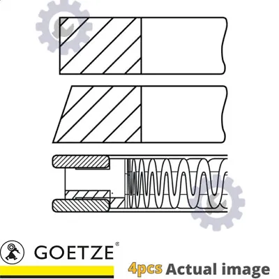 4X PISTON RING KIT FOR VW BAD/BAG/BLF/BLP/BTS/CFNA/CFNB 1.6L CAXA/CMSB 1.4L 4cyl • $92.48