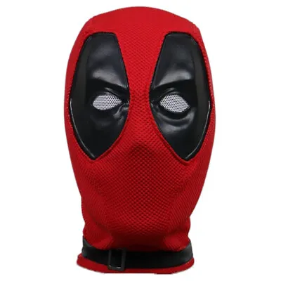 Deadpool Mask Full Head Helmet Cosplay Adult Costume Prop Red Helmet Party  • $41.75