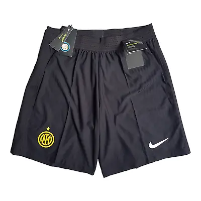 Men's Nike Vaporknit Inter Milan Player Match Issue Shorts Black Size MEDIUM • $85