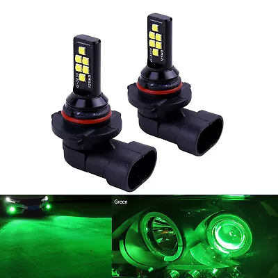 New 2x 9005 Green LED Bulb Bright Upgraded SMD 3030 High Beam Direct Replacement • $16.99