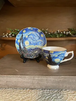 $19.99 • Buy Vincent Van Gogh “The Starry Night” Teacup And Saucer Set ~NICE~!