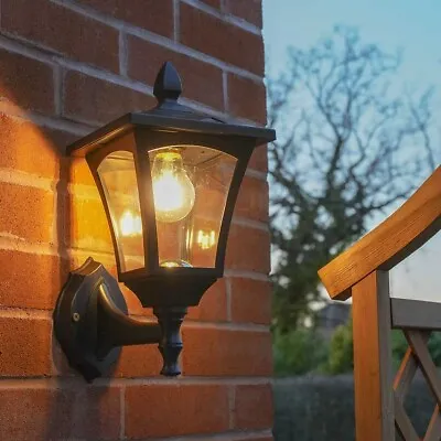 £33.99 • Buy Solar Filament LED Wall Lantern Outdoor Welcome Light | Garden Security House