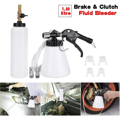 $29.99 • Buy 1L Pneumatic Brake Fluid Bleeder Pump Tool Kit Air Extractor Clutch Oil Bleeding