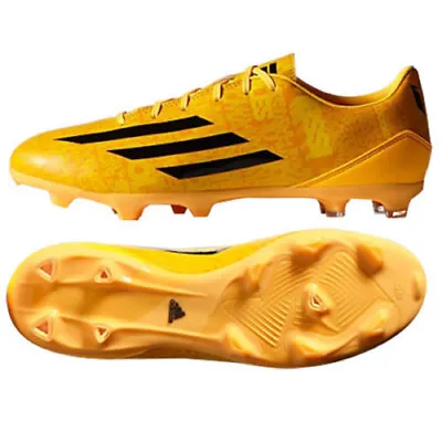 ADIDAS MESSI F10 FG FIRM GROUND SOCCER SHOES Solar Gold • $99.99