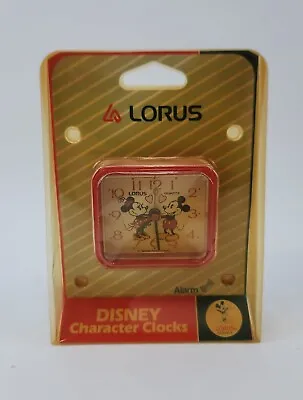 Vintage Lorus Disney Character Clocks Mickey Mouse Minnie Alarm Clock Brand New • £21.41