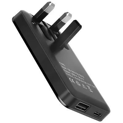 30W Ultra Slim Fast Charger Plug USB C PD & USB-A QC Folding Pins Dual Ports • £3.97