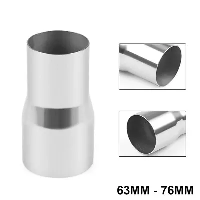 3  To 2.5  Stainless Steel Standard Exhaust Reducer Connector Pipe Tube • £6.88