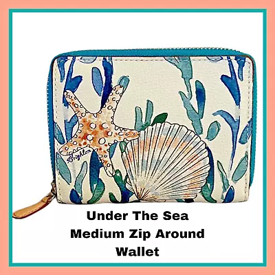 Brighton Under The Sea Medium Zip Around Wallet T2245M MSRP $115 NWT • $59.95