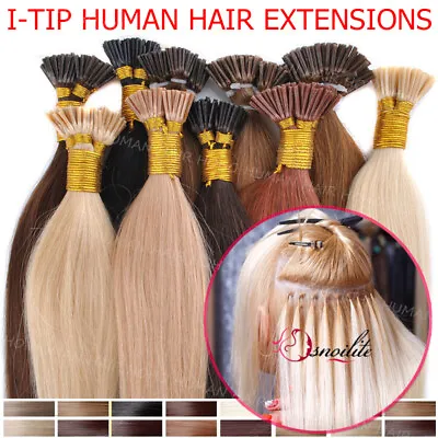 Pre Bonded Keratin Fusion Stick I-Tip 100% Remy Human Hair Extensions 1G/S Beads • $74.15