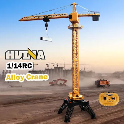 HUINA 1/14 12CH RC Alloy Tower Crane Engineering Construction Vehicle Toy Kids • $109.99