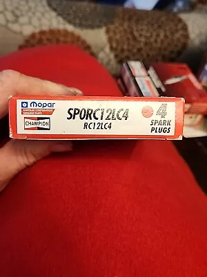 GENUINE MOPAR/CHAMPION SPARK PLUGS SET OF 4 BRAND NEW  PART #SPORC12Lc4/RC12LC4  • $13