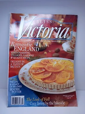 Bliss Victoria Magazine September October 2010 Hoffman Romantic England • $7.99