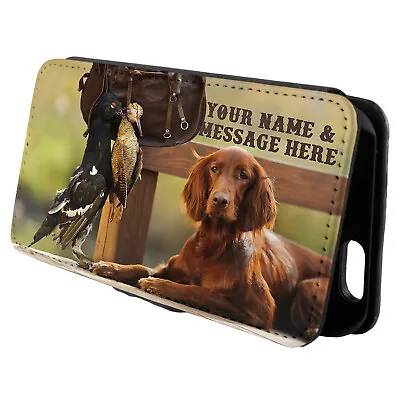 Personalised Red Setter IPhone Case Custom Pet Dog Flip Phone Cover Gift SH140 • £12.95