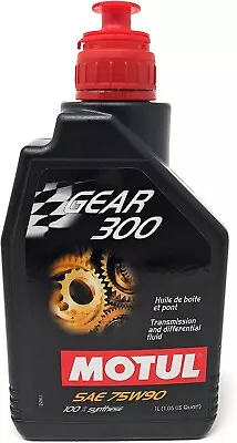 Motul 105777 Gear 300 75W90 100% Synthetic Gearbox And Differential 1 Liter • $27.99