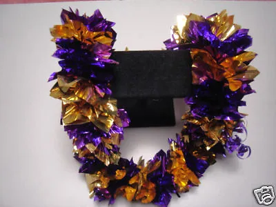 $26.45 • Buy Hawaiian Style Penny Money Lei Purple Gold Mylar Gift