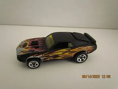 Hot Wheels 2003 Wastelanders Ford Mustang Mach 1 Black Flame Tampo Black Base • $1.95